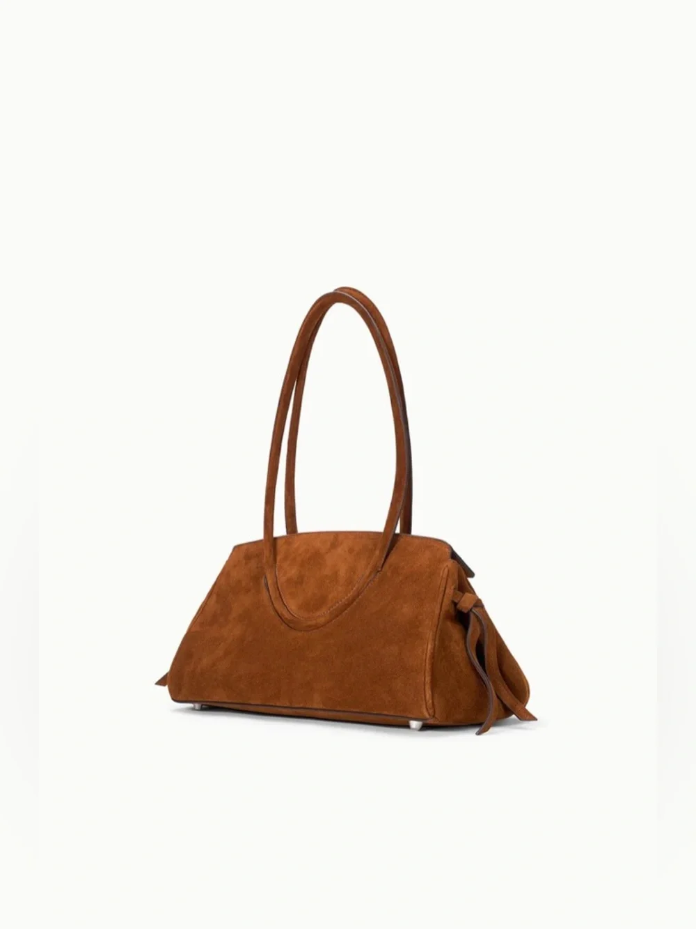 Staud Maude Shoulder Bag in Tabac Suede - Picture 2 of 10